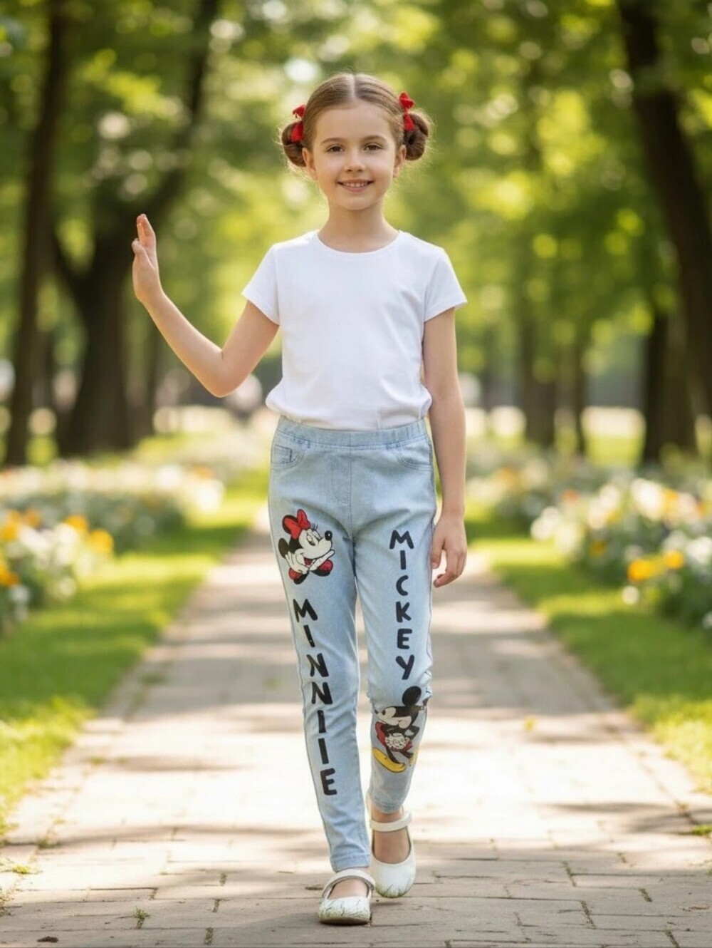 LC WAIKIKI Micky & Minnie Blurb Jeggings